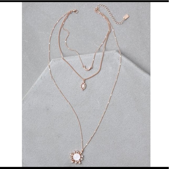 American Eagle Outfitters Jewelry - ⭐️NWOT AE RoseGold Multi-Layered Choker/Necklace⭐️